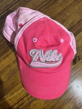 Nike Kids Pink Two-Tone Script Logo Baseball Cap